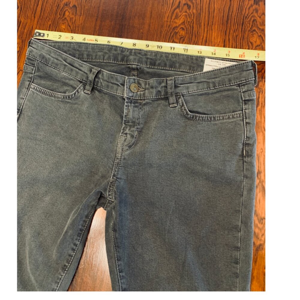 AllSaints Gray Jeans Custom Hand Painted Moon & Stars Skinny 32 - Picture 6 of 12